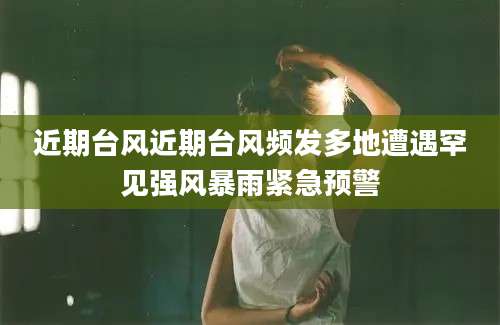 近期台风近期台风频发多地遭遇罕见强风暴雨紧急预警
