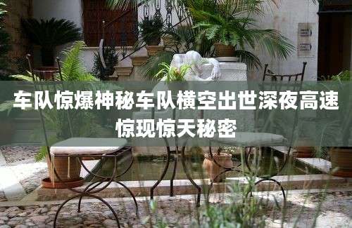 车队惊爆神秘车队横空出世深夜高速惊现惊天秘密