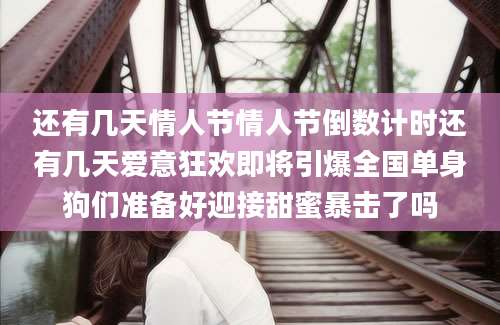 还有几天情人节情人节倒数计时还有几天爱意狂欢即将引爆全国单身狗们准备好迎接甜蜜暴击了吗