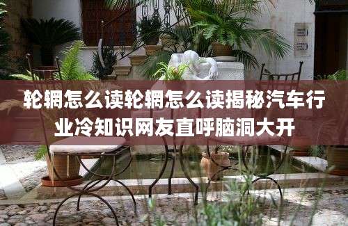轮辋怎么读轮辋怎么读揭秘汽车行业冷知识网友直呼脑洞大开