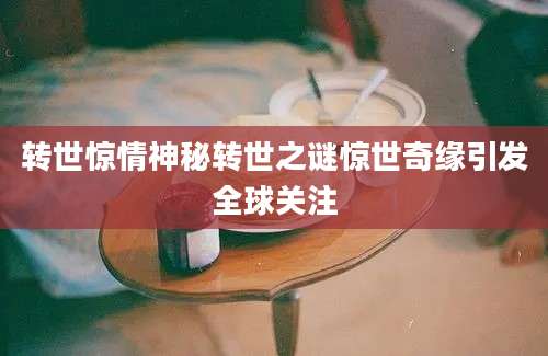 转世惊情神秘转世之谜惊世奇缘引发全球关注