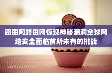 路由网路由网惊现神秘漏洞全球网络安全面临前所未有的挑战