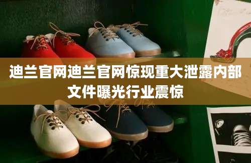 迪兰官网迪兰官网惊现重大泄露内部文件曝光行业震惊