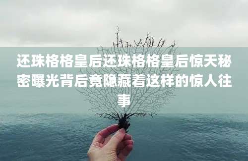 还珠格格皇后还珠格格皇后惊天秘密曝光背后竟隐藏着这样的惊人往事
