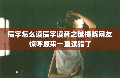辰字怎么读辰字读音之谜揭晓网友惊呼原来一直读错了