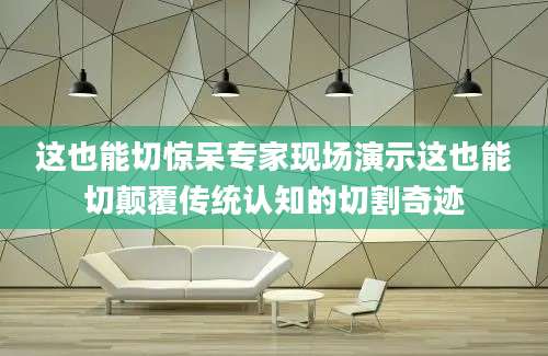 这也能切惊呆专家现场演示这也能切颠覆传统认知的切割奇迹