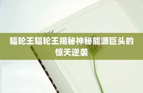 辐轮王辐轮王揭秘神秘能源巨头的惊天逆袭