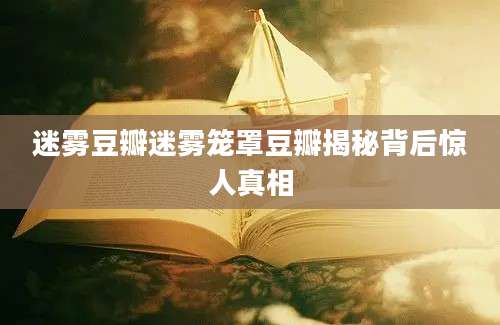 迷雾豆瓣迷雾笼罩豆瓣揭秘背后惊人真相