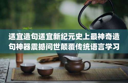 适宜造句适宜新纪元史上最神奇造句神器震撼问世颠覆传统语言学习