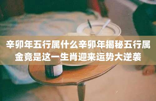 辛卯年五行属什么辛卯年揭秘五行属金竟是这一生肖迎来运势大逆袭
