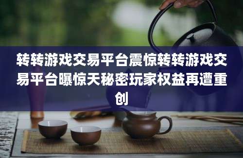 转转游戏交易平台震惊转转游戏交易平台曝惊天秘密玩家权益再遭重创