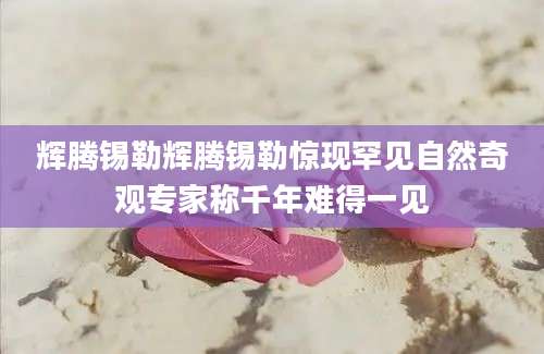 辉腾锡勒辉腾锡勒惊现罕见自然奇观专家称千年难得一见